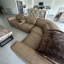 Leather Sectional 