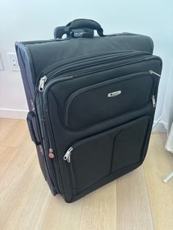 Black suitcases