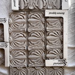 Vintage BananAppeal Sculpted Stone Tile Set 