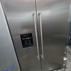 48" KITCHENAID BUILT IN STAINLESS STEEL REFRIGERATOR 