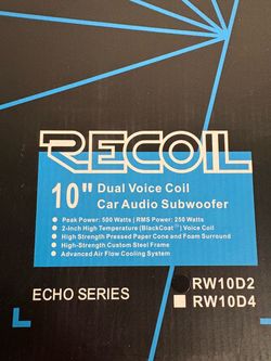 10” subwoofer