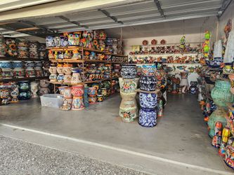 Open This 4th of the July Weekend! Clay Pots, Talavera, Yard Art, Fountains, and More For Sale.