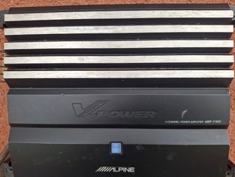 AMPLIFICADOR AMPLIFIER ALPINE 4 CHANELS GOOD CONDICIÓN ABLO ESPAÑOL