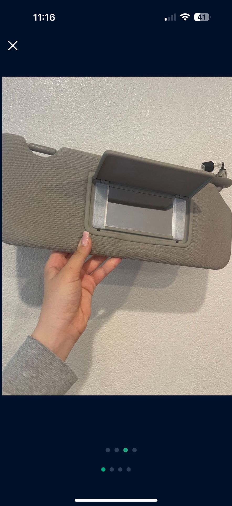 Acura Tsx Passenger Side Sunvisor 2009-2014