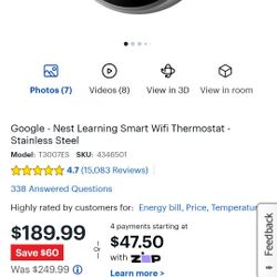 Google Nest Thermostat 