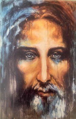 THE SHROUD OF TURIN - THE COLORS OF LIFE - Art Print by artist Vanessa Horabuena 11x17