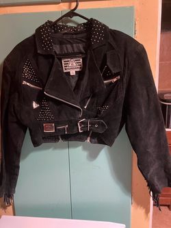 Vintage 80s suede leather jacket