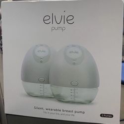 Elvie Double Breast Pumps With Parts 