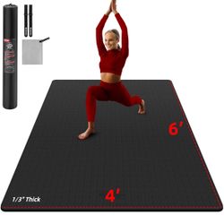 Large Yoga Mat 6'x4'