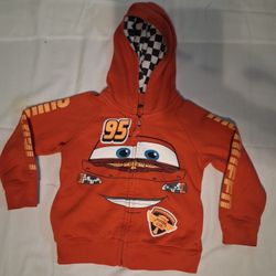 Lighting McQueen Kids Zip Up Hoodie 