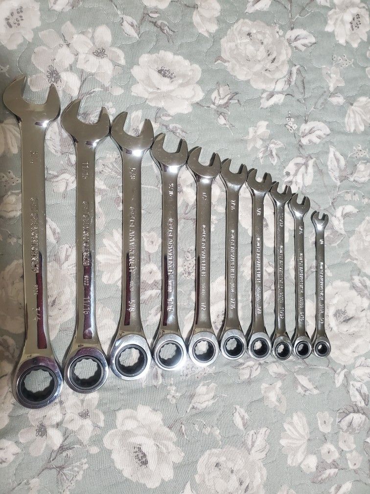 GREARWRENCH Llaves De Carraca 10pc New