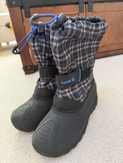Kamik kids winter snow boots size 7