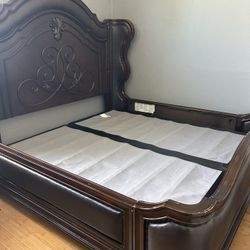King Sized Solid Wood Bed 