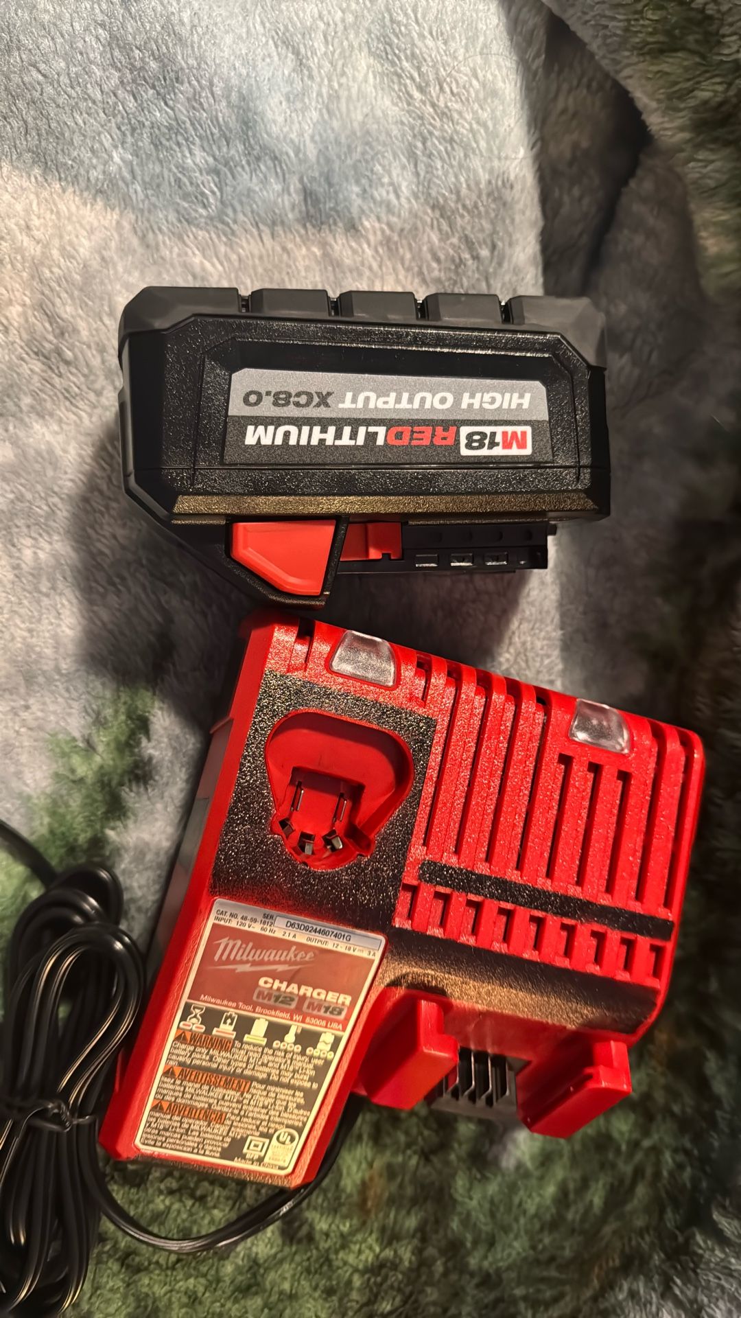 Milwaukee M18 High Output XC8.0 With Charger M18 And M12
