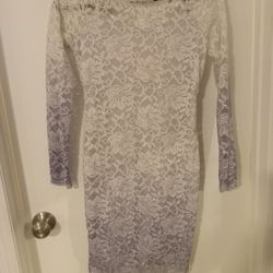 Silver Lace Dress