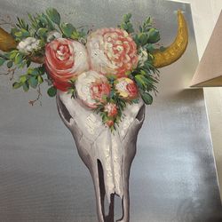 Floral Skull Art