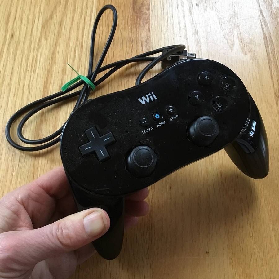 Nintendo Wii Black Game OEM Controller