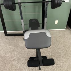 Gold's Gym XR 7.9 Workout Bench W/ Weights