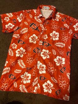 San Diego State Aztecs Size Medium Hawaiian Button-Up Shirt