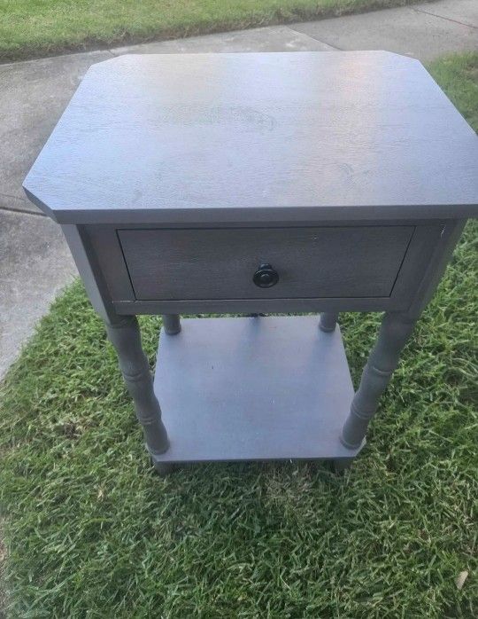 Side Table Like New With Charging Ports 2 Available