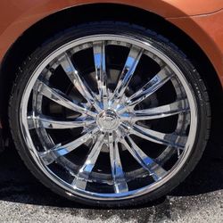 22” Chrome Rims 5lug Universal 