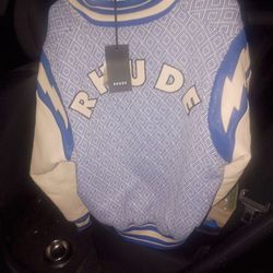 Rhude Varsity Bomber Jacket with Tags