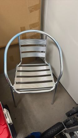 Pair Outdoor Aluminim Chairs