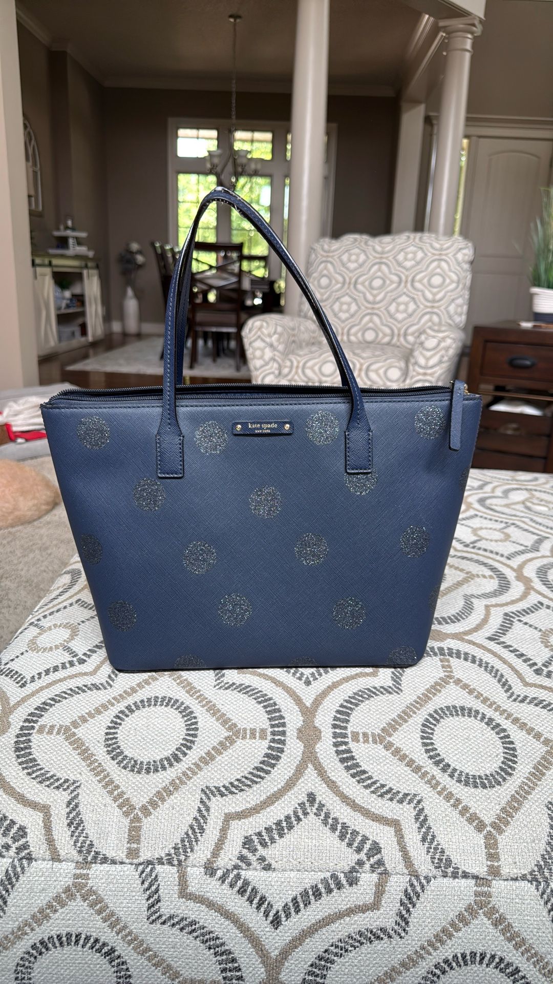 Kate Spade Navy Zip Tote