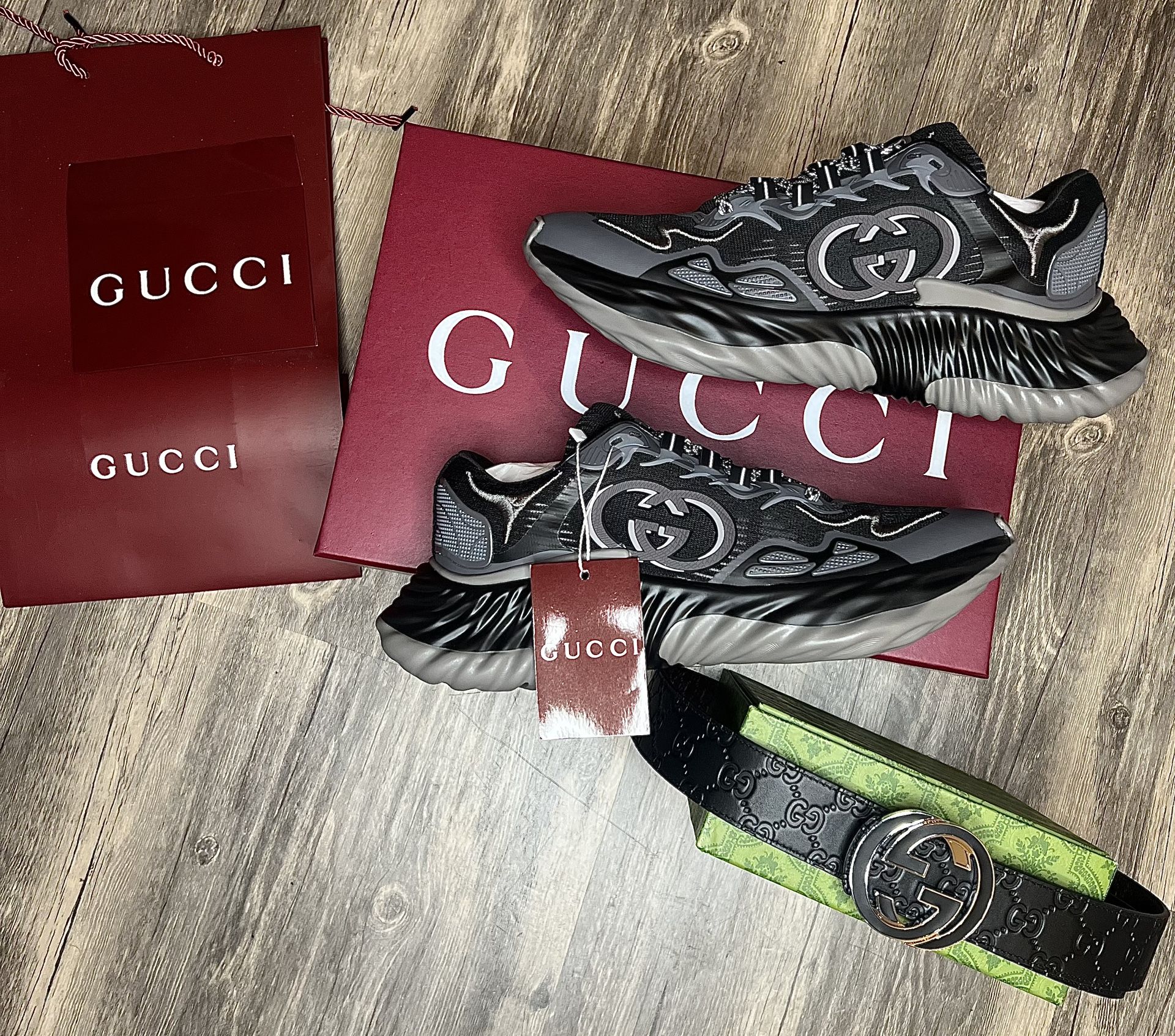 Gucci Shoes With Belt Brand New Sneakers With Box And Dust Cover