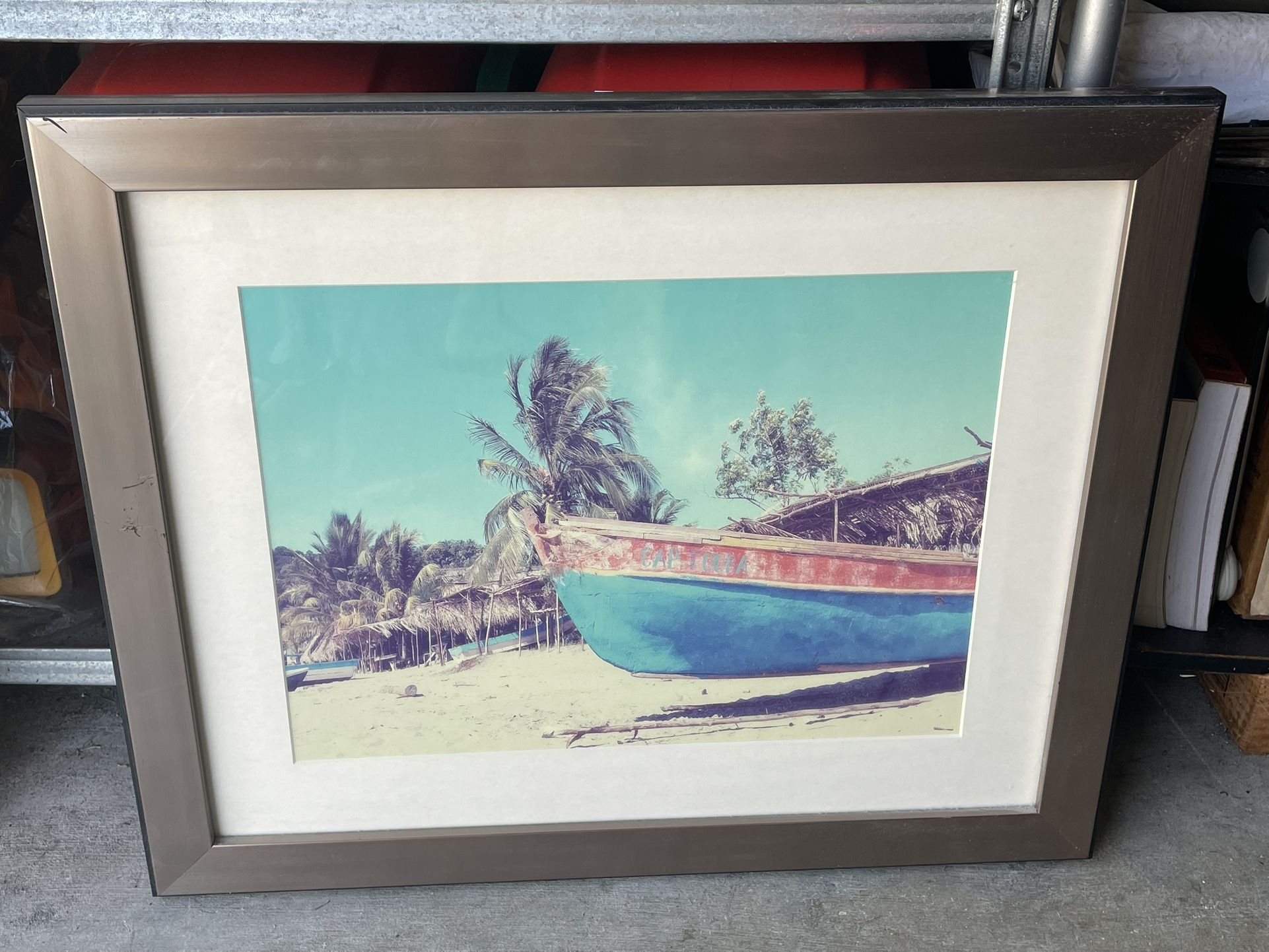 BOAT FRAMED PRINT