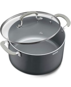 Bezia Nonstick Stock Pot with Glass Lid