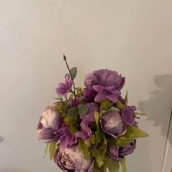 Fake Peony Flower Bouquet