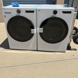 Washer And gas Dryer LG ThinQ Front Load High Efficiency 