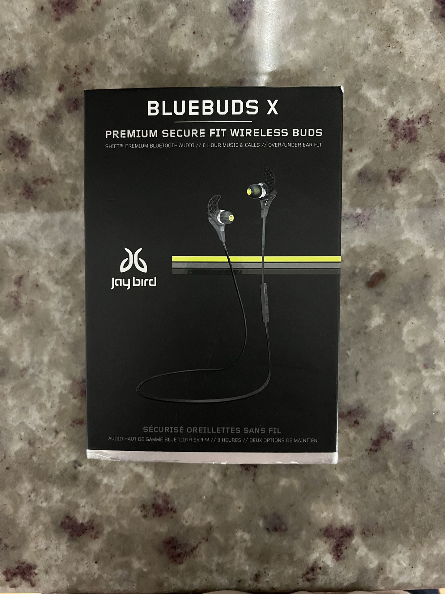 JayBird BBX1MB BlueBuds X Sport Bluetooth Headphones Black Earbuds Wireless