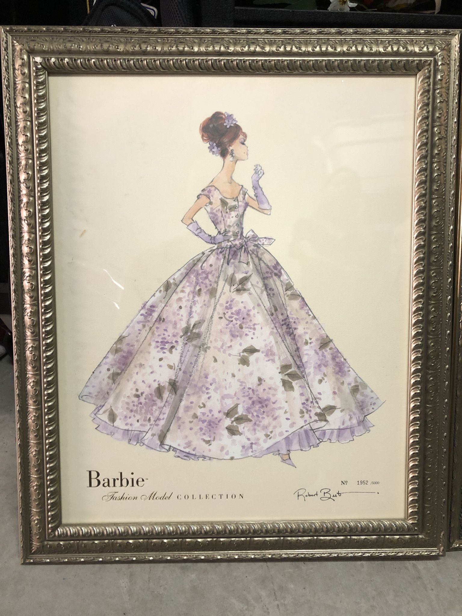 Barbie Fashion Model Collection Framed Picture Robert Best Graphique de France
