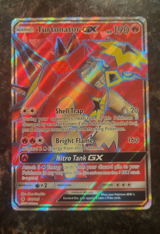 Turtonator GX Pokémon Card From The Shining Fates Set