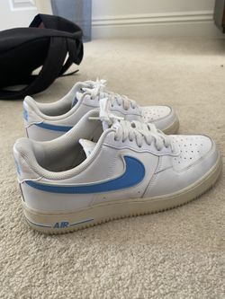 Nike air force (White and blue, Men’s size 9.5)