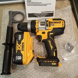 NEW DEWALT 20V BRUSHLESS 1/2 HAMMER DRILL AND BATTERY 