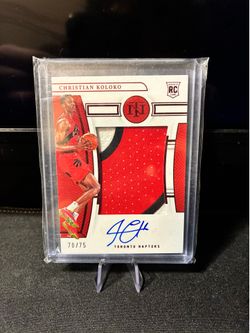 Christian Koloko National Treasures Rookie Patch Auto /75