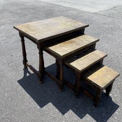 Rare Antique Stacking Tables From 1780