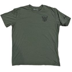 Under Armour HeatGear T-Shirt XL Olive Green Eagle Graphic