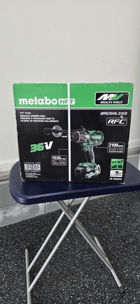 Metabo Cordless Hammer Drill with Batteries
