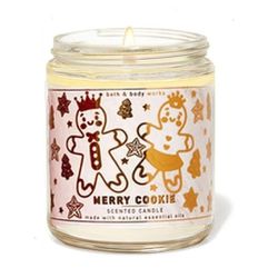 Bath And Body Works Merry Christmas Cookie Candle