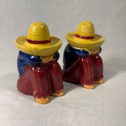 Vintage Siesta Man Salt & Pepper Shakers