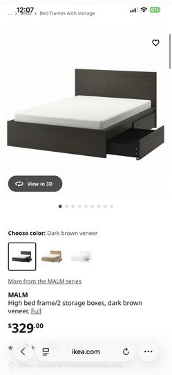 Malm Ikea Double Bed