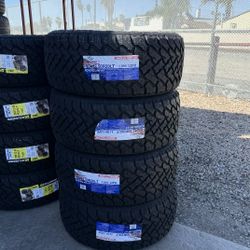 Tires New LT 33x12.50R20 All Terrain $880 Set Of Four Install Mount And Balance 