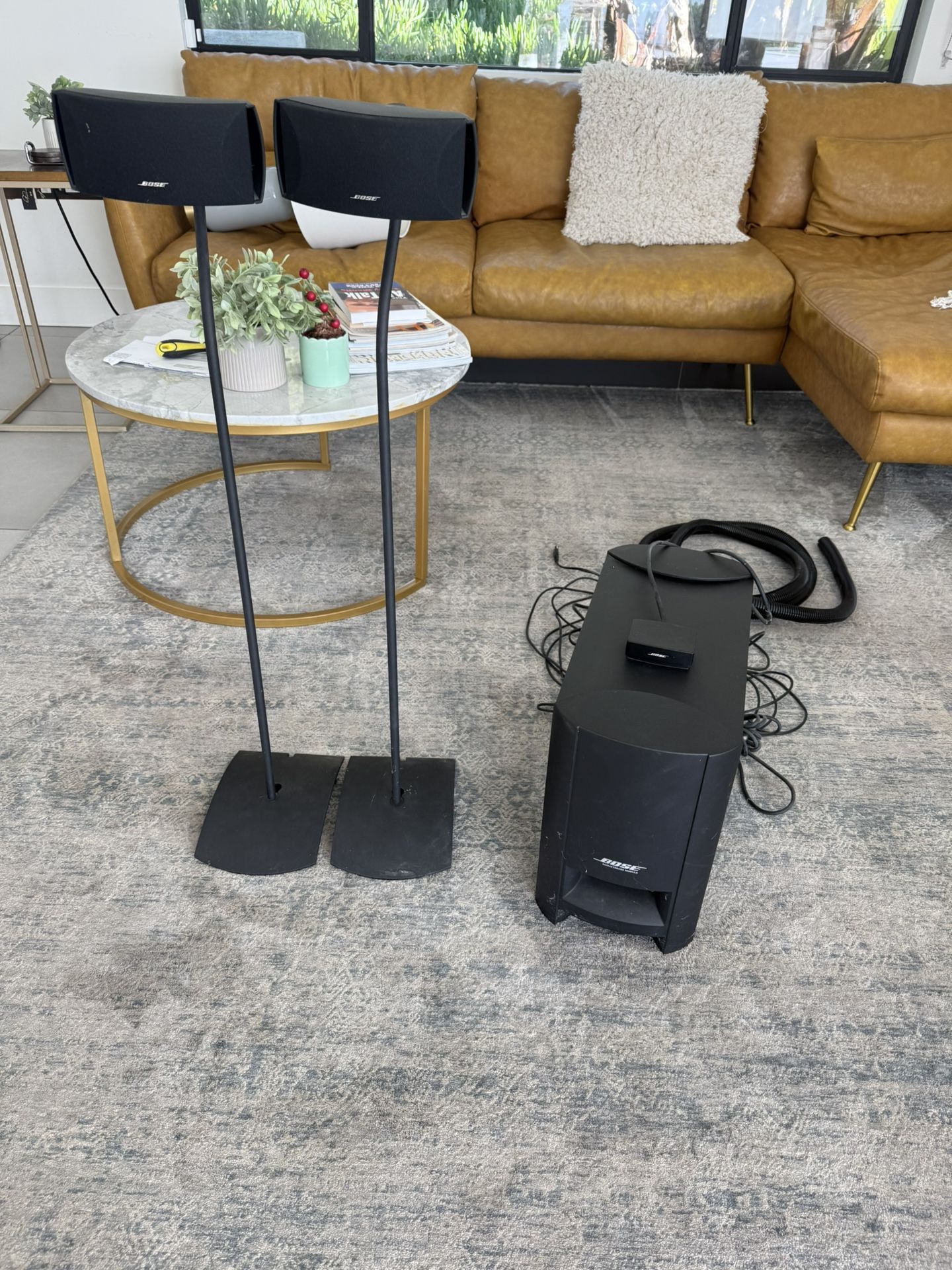 Bose Cinematic Series II with Speaker Stands