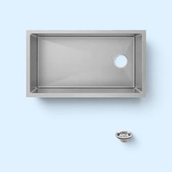 Glacier Bay
Tight Radius 31 in. Undermount Single Bowl 18 Gauge Stainless Steel Kitchen Sink with Accessories