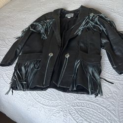 Leather Jacket Size L 