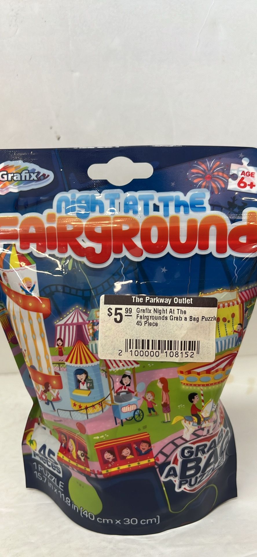 Grafix Night At The  Fairgrounds  grab A  Bag  Puzzle